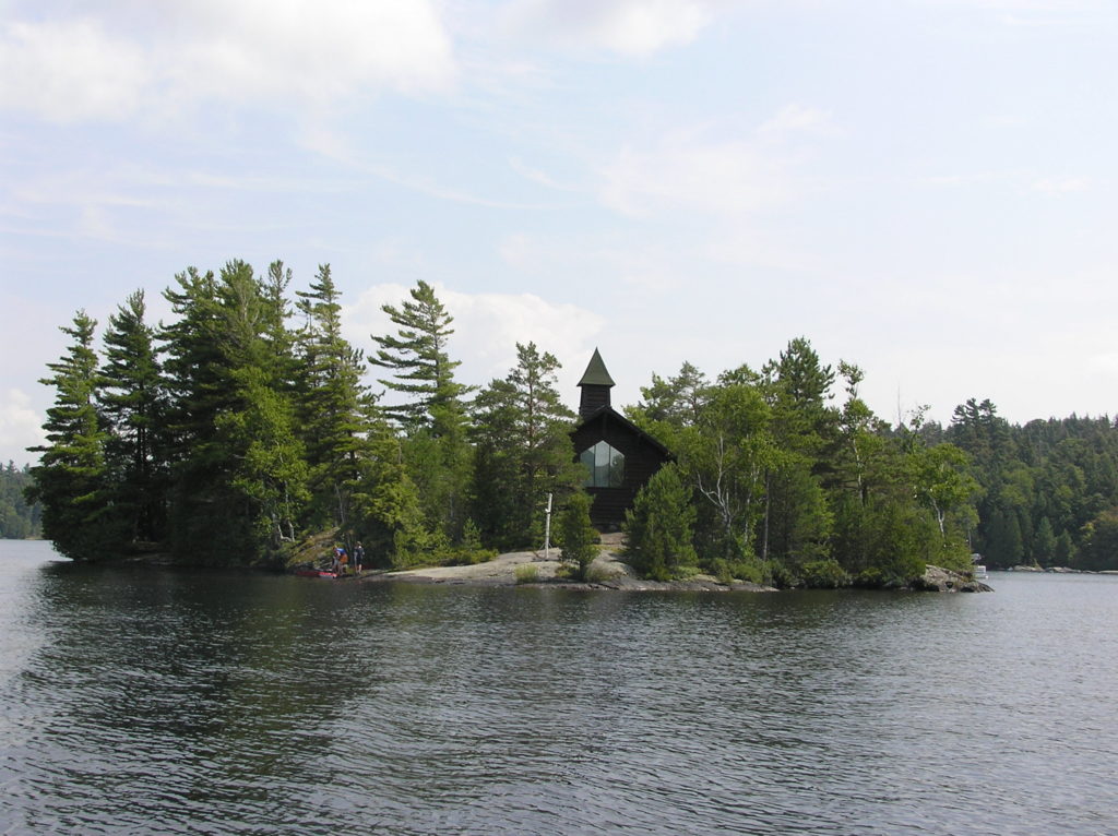 Island Chapel Chapel Island. Upper Saranac Lake